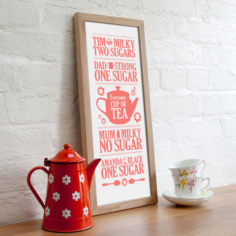 'Everyones Cup of Tea' Personalised Print