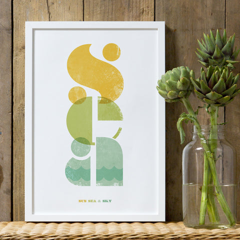 'Sun, Sea & Sky' Graphic Prints