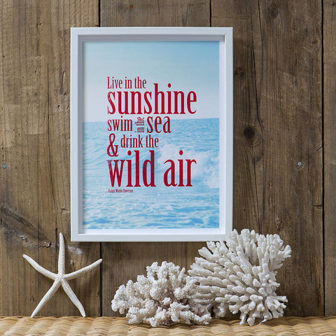 'Live in the Sunshine' Graphic Print
