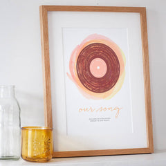 'Our Song' Personalised Print