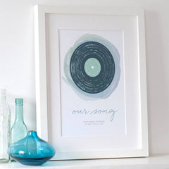 'Our Song' Personalised Print