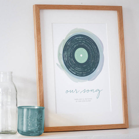 'Our Song' Personalised Print