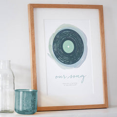 'Our Song' Personalised Print